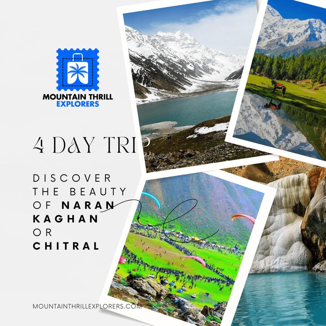 Discover the beauty of Naran Kaghan or Chitral with a perfect balance of nature and heritage.